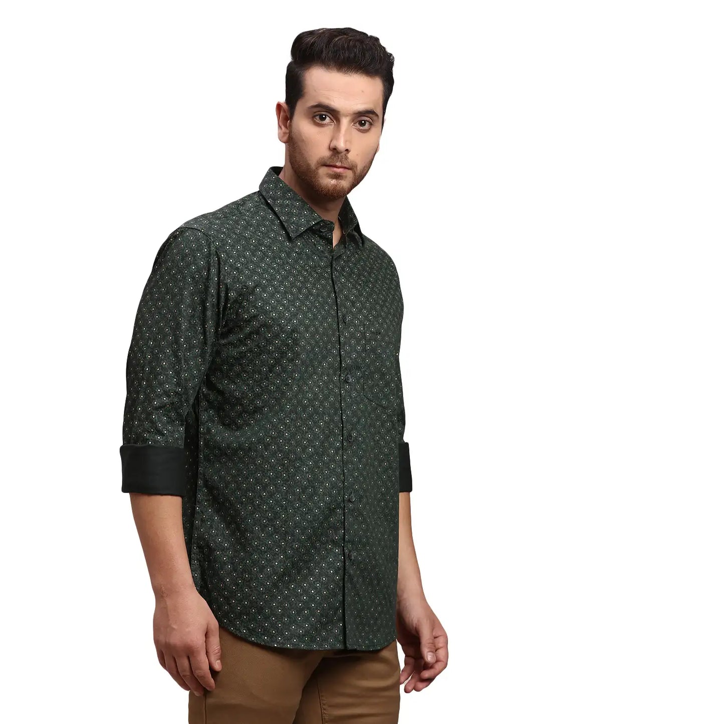 Men Tailored Fit Red Shirt