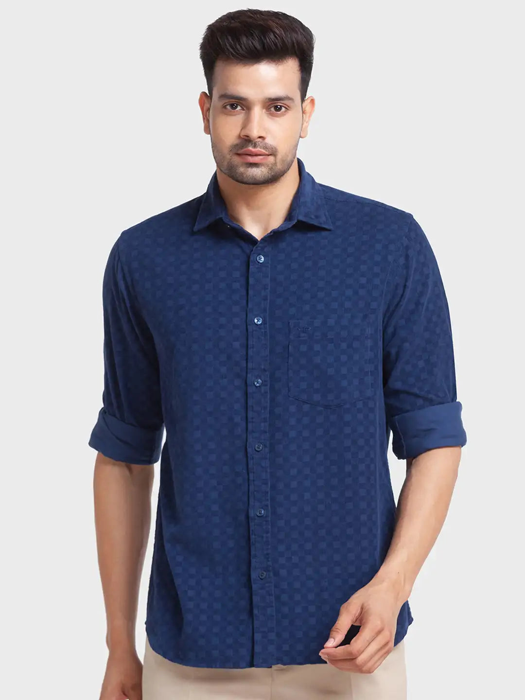Men Tailored Fit Red Shirt