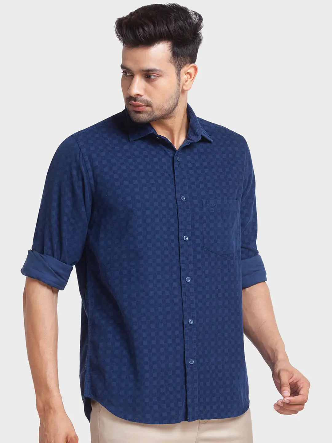 Men Tailored Fit Red Shirt