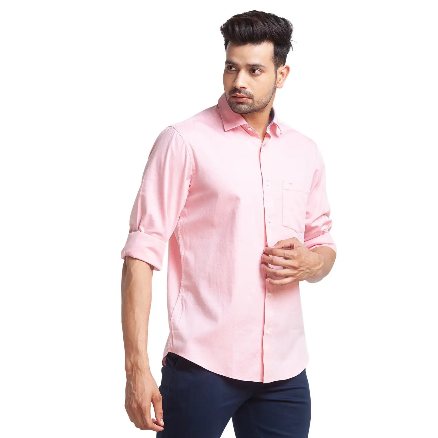 Men Regular Fit Blue Shirt