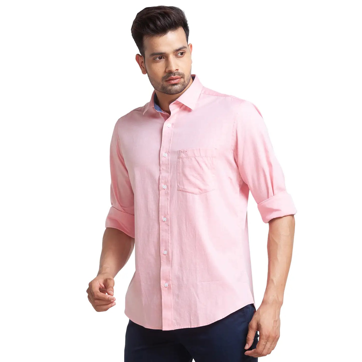Men Regular Fit Blue Shirt