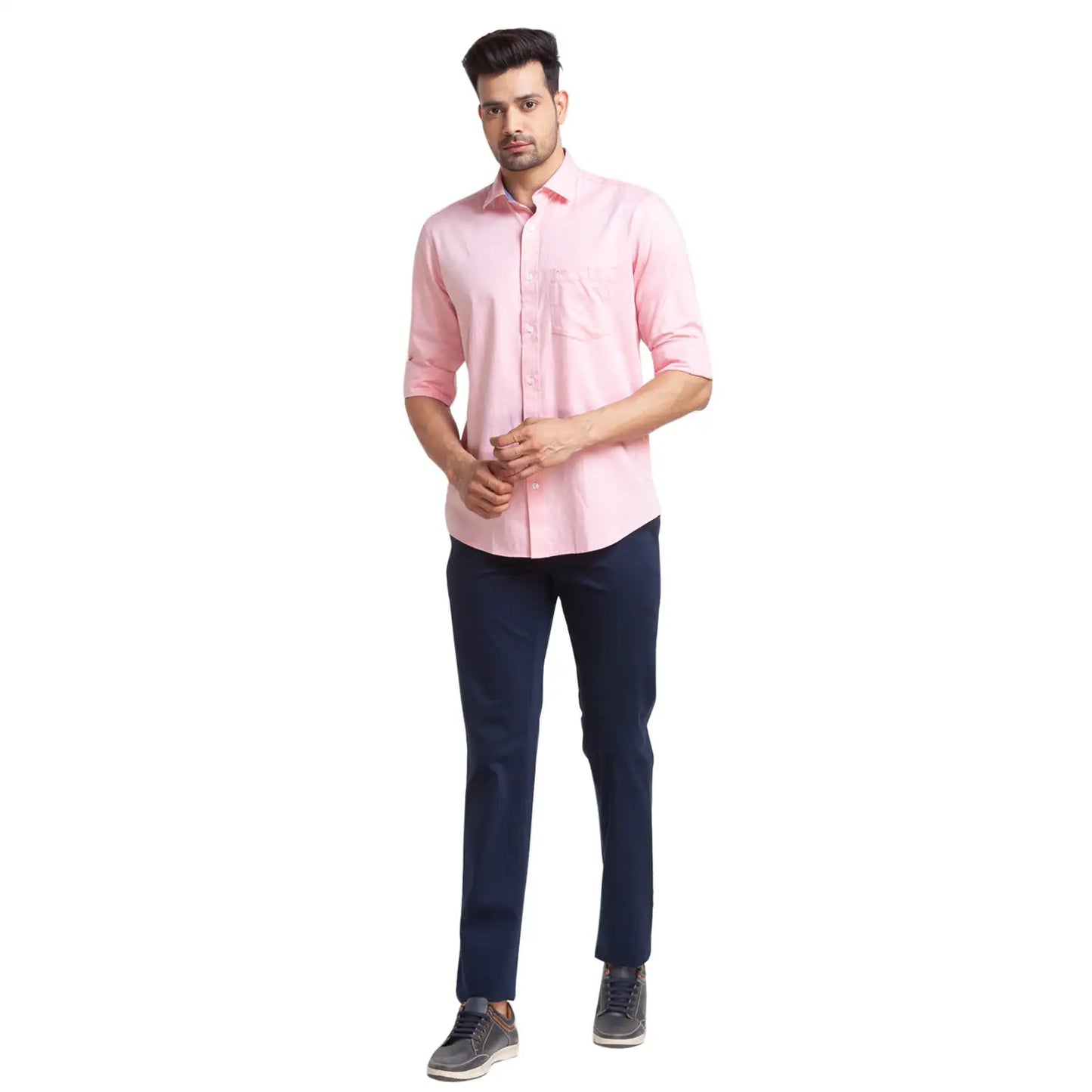 Men Regular Fit Blue Shirt