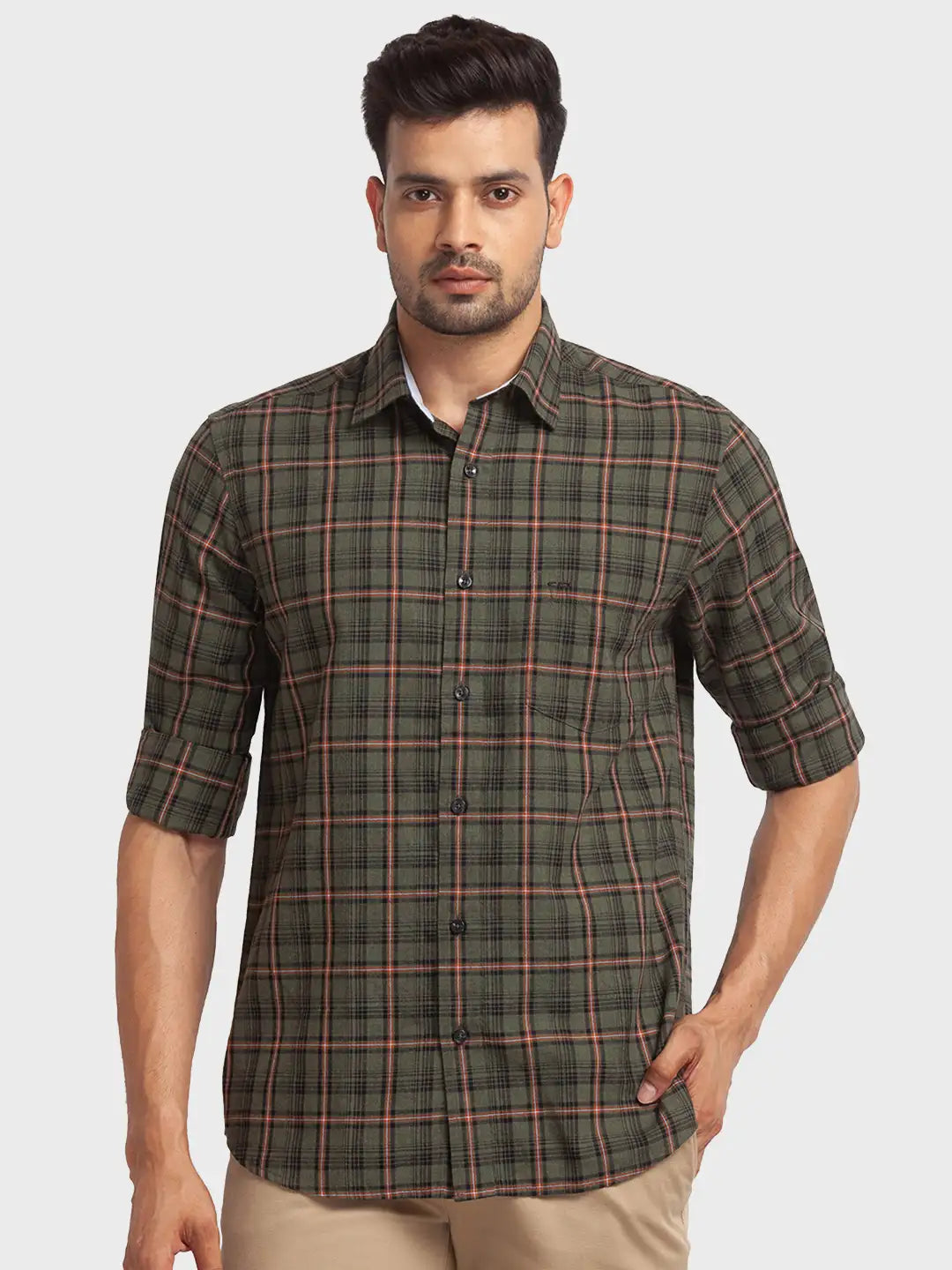 Men Tailored Fit Blue Shirt