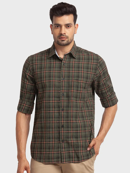 Men Tailored Fit Blue Shirt