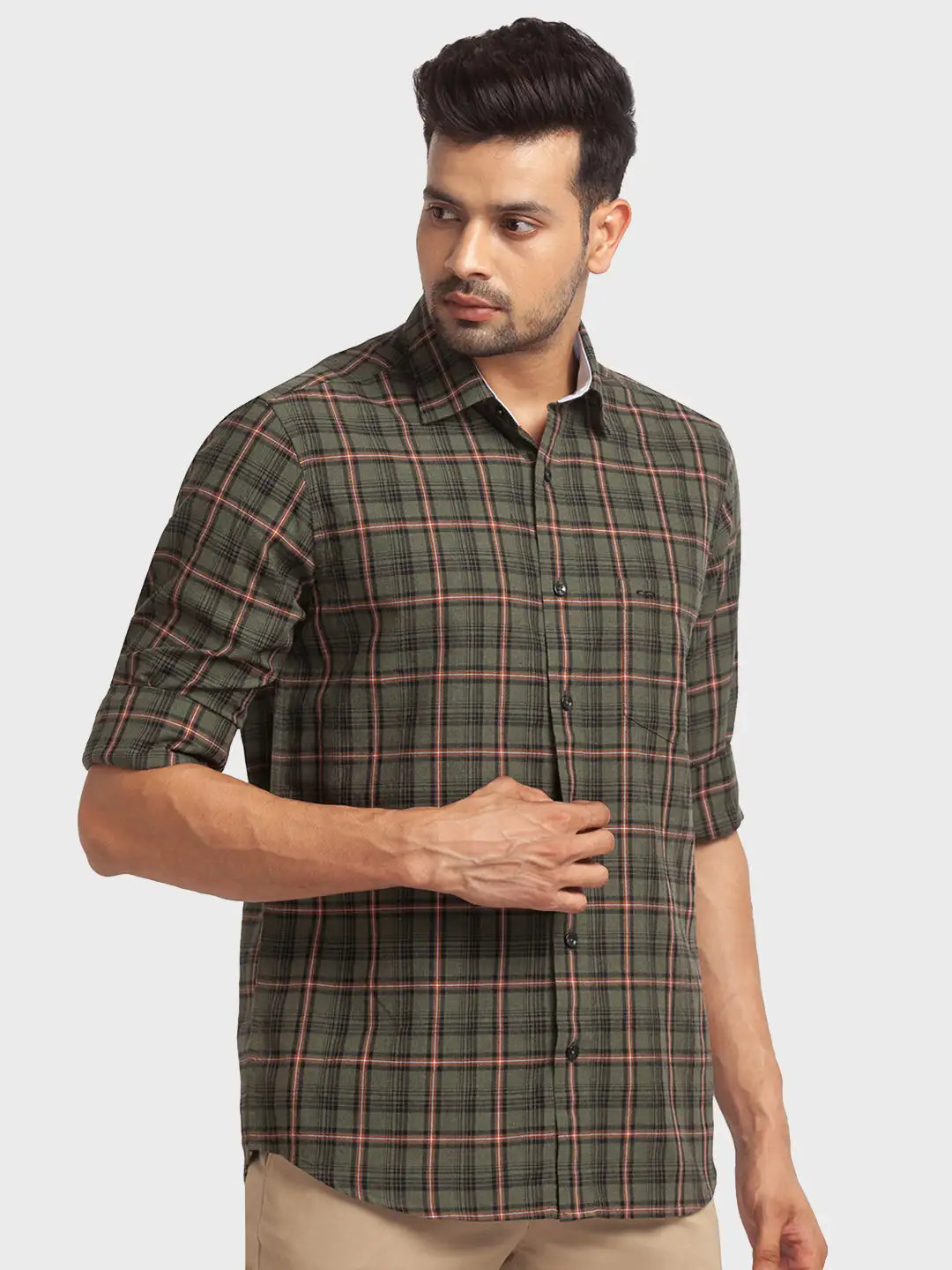 Men Tailored Fit Blue Shirt