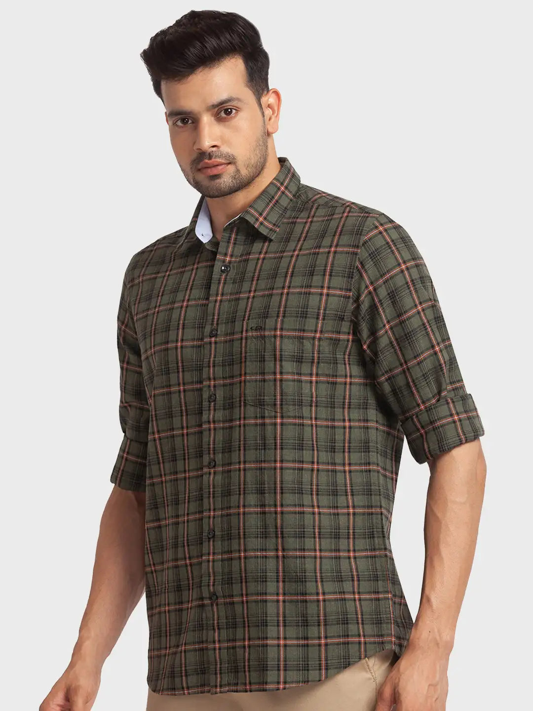 Men Tailored Fit Blue Shirt