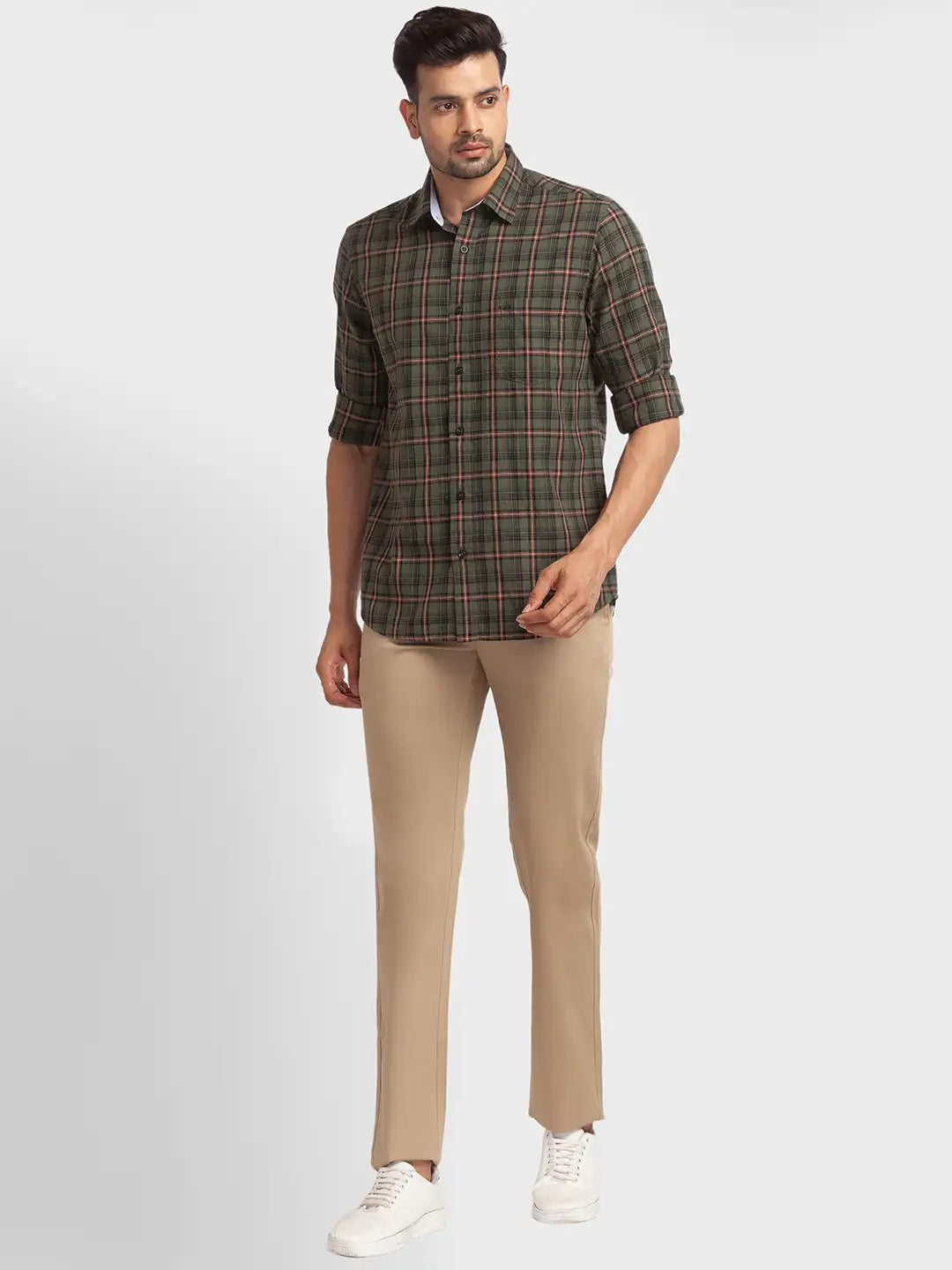 Men Tailored Fit Blue Shirt