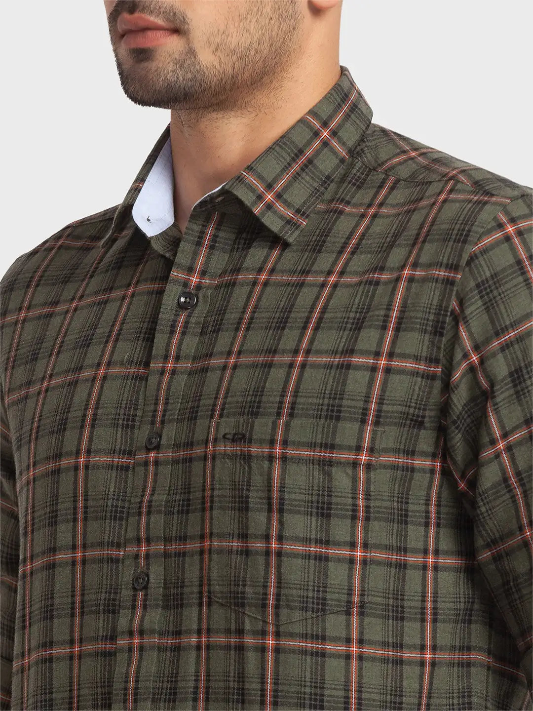 Men Tailored Fit Blue Shirt
