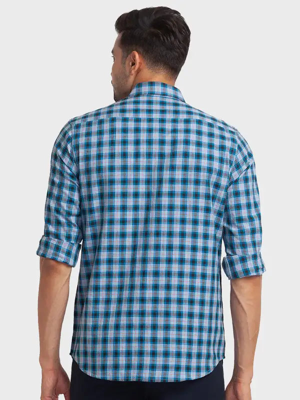 Men Tailored Fit Yellow Shirt