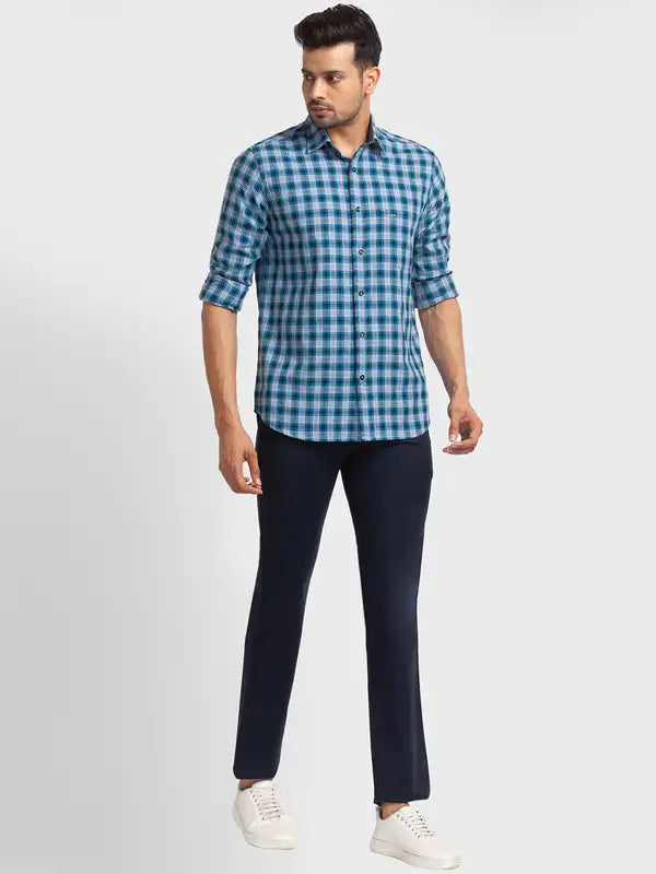 Men Tailored Fit Yellow Shirt