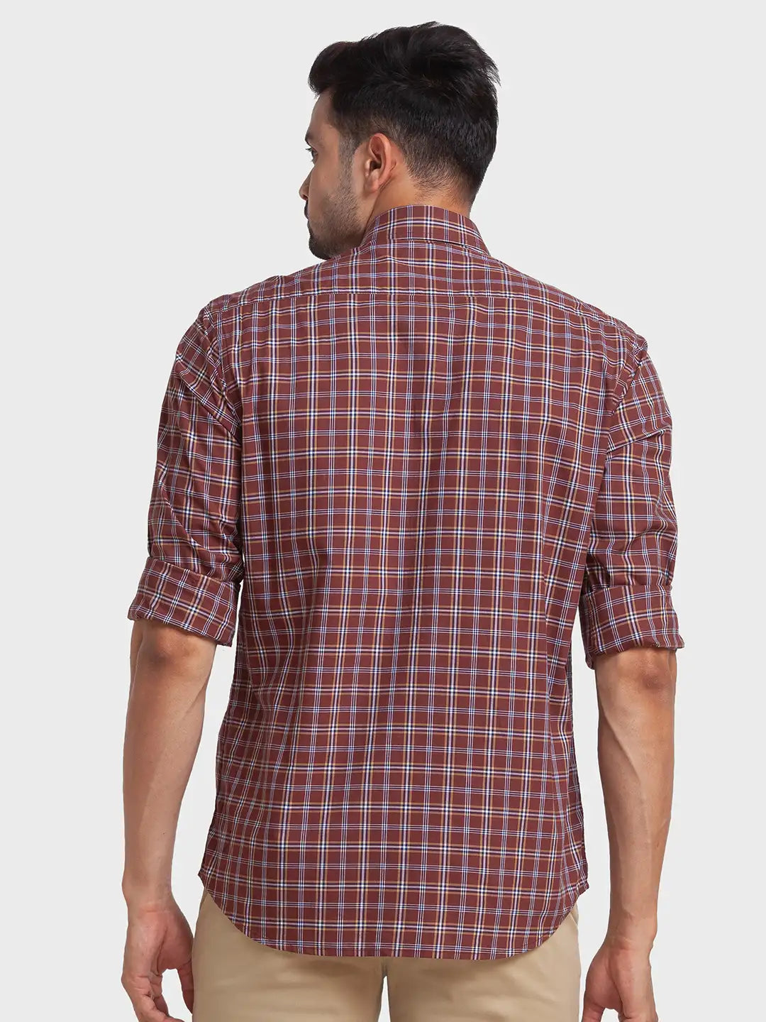 Men Tailored Fit Blue Shirt