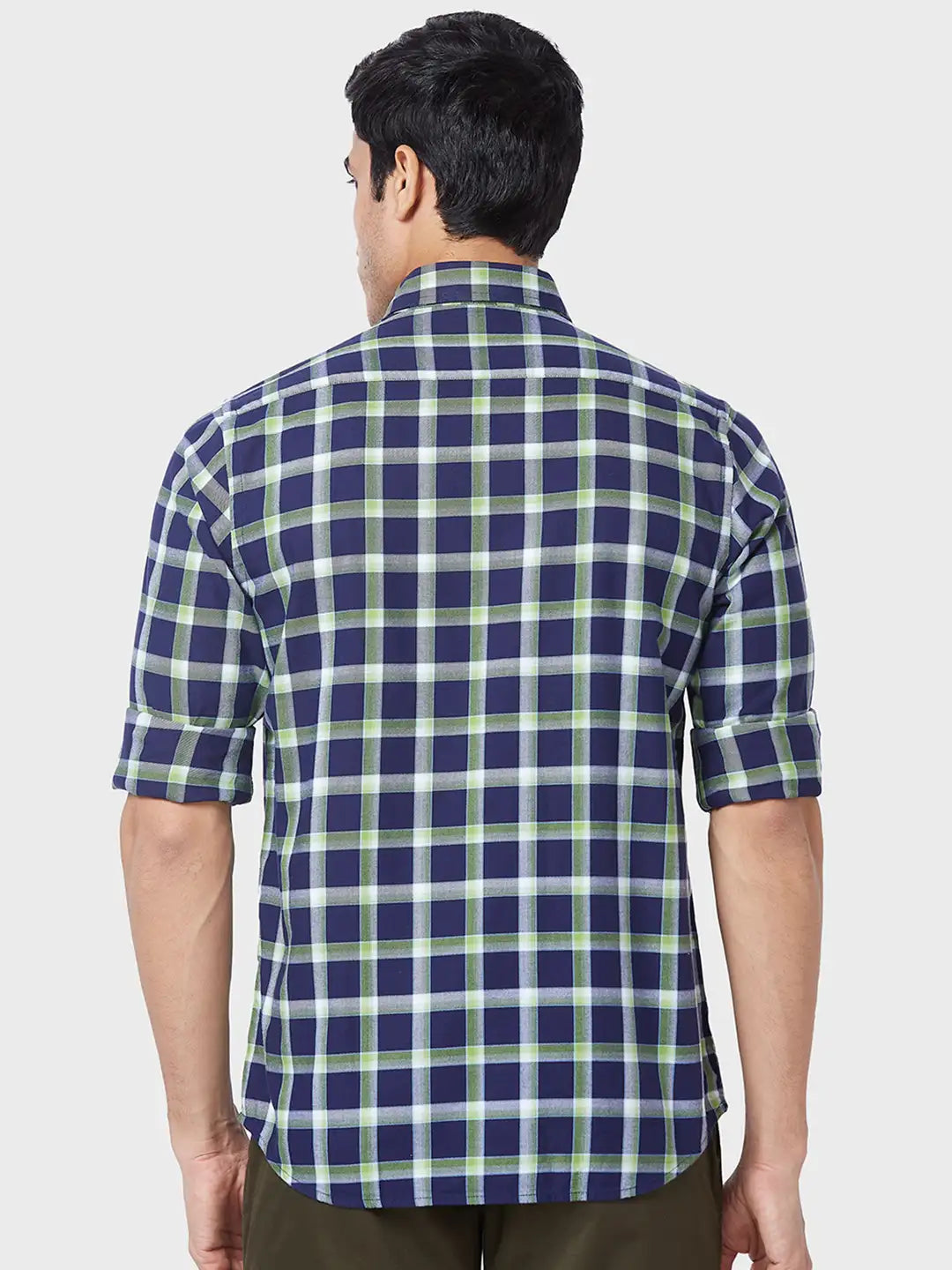 Men Tailored Fit Orange Shirt