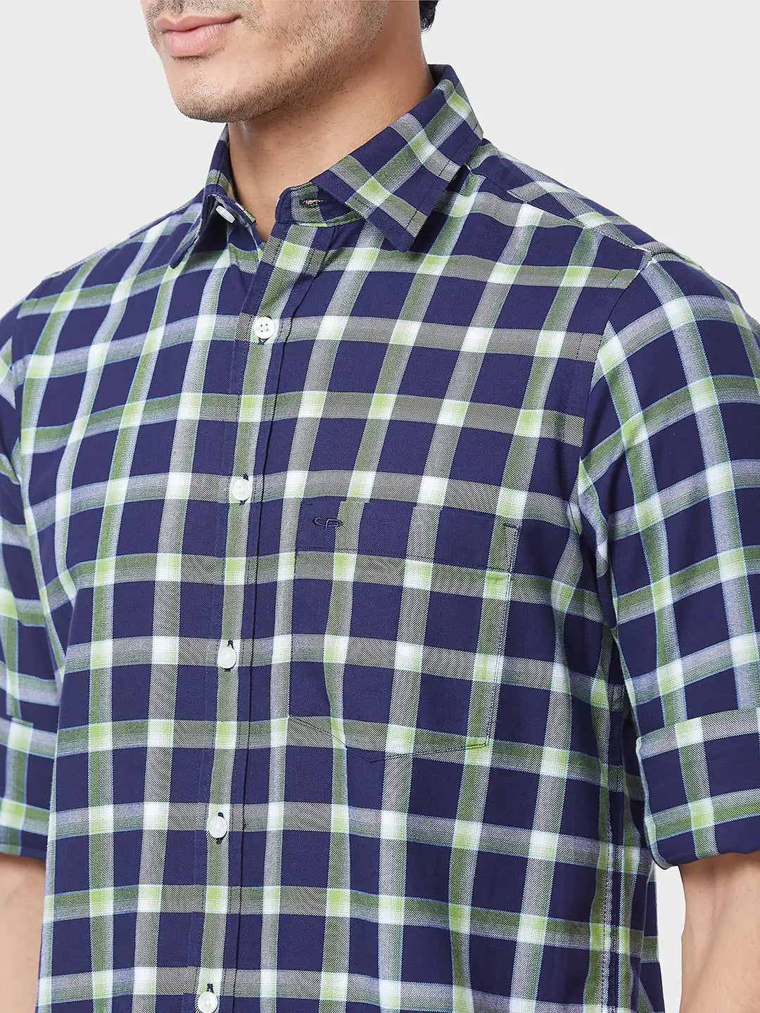 Men Tailored Fit Orange Shirt