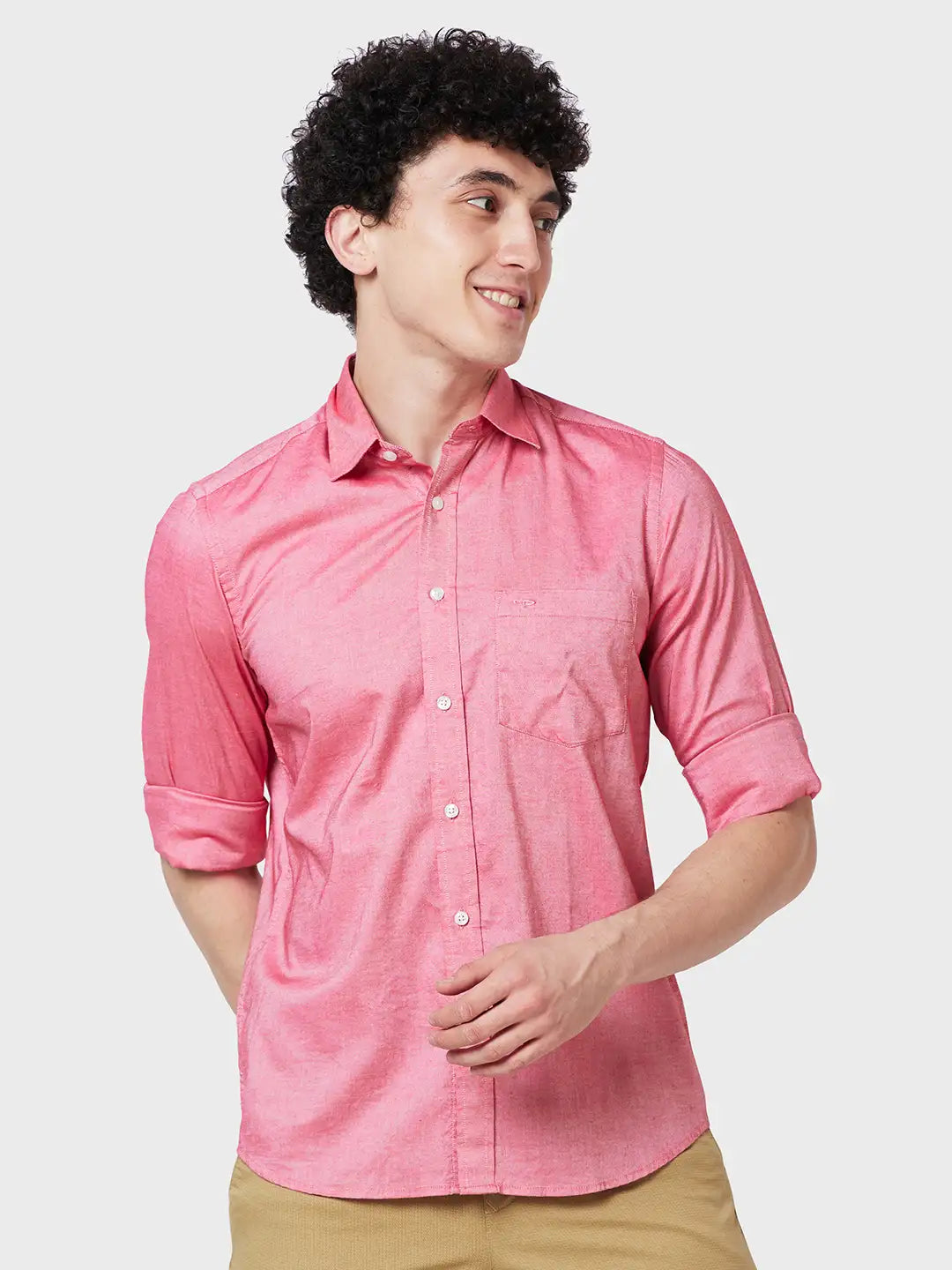 Men Tailored Fit Green Shirt