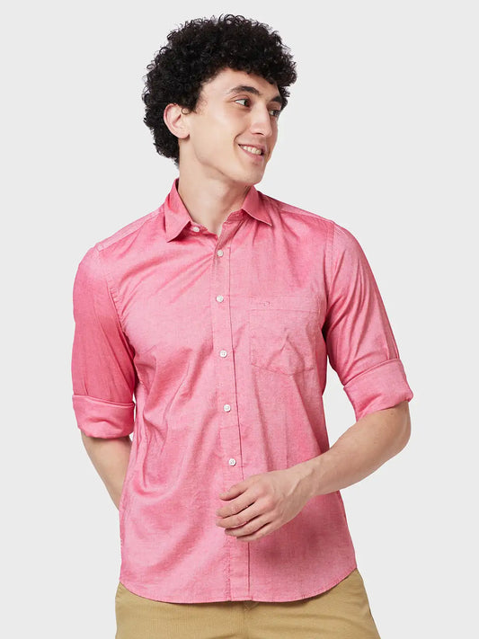 Men Tailored Fit Green Shirt