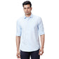 Men Navy Tailored Fit Solid Cotton Full Sleeves Shirts