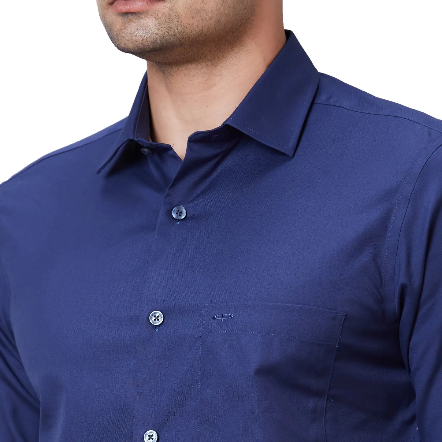 Men Black Tailored Fit Solid Cotton Full Sleeves Shirts