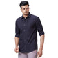Men White Tailored Fit Solid Cotton Full Sleeves Shirts