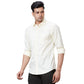 Men Navy Tailored Fit Print Cotton Full Sleeves Shirts