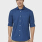 Men Tailored Fit Blue Shirt
