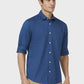 Men Tailored Fit Blue Shirt