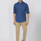 Men Tailored Fit Blue Shirt