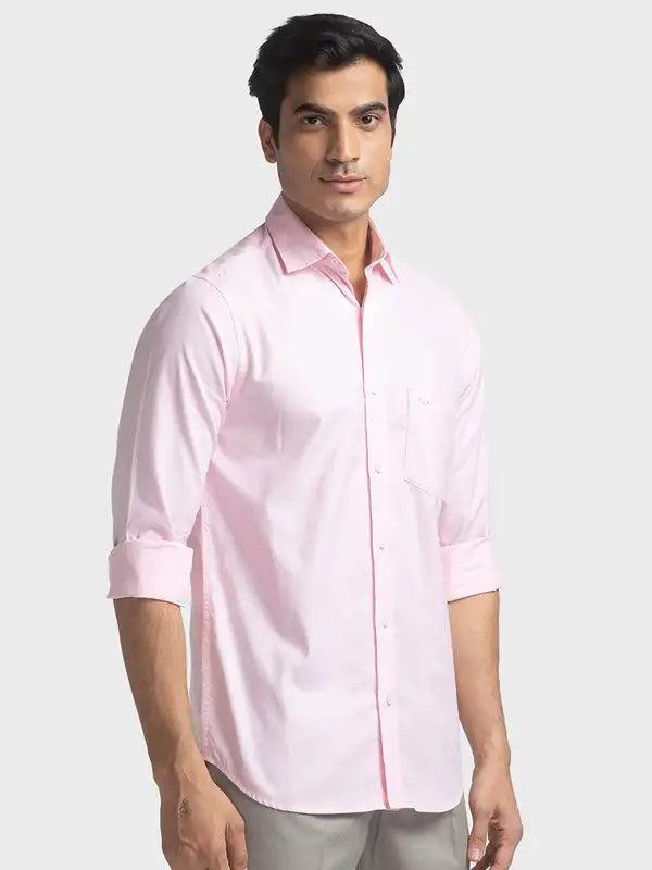 Men Tailored Fit Blue Shirt