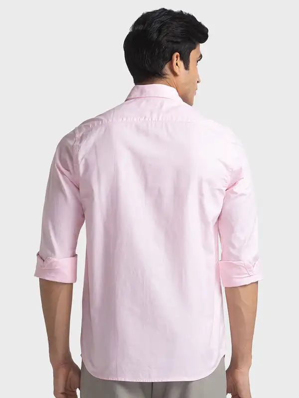 Men Tailored Fit Blue Shirt