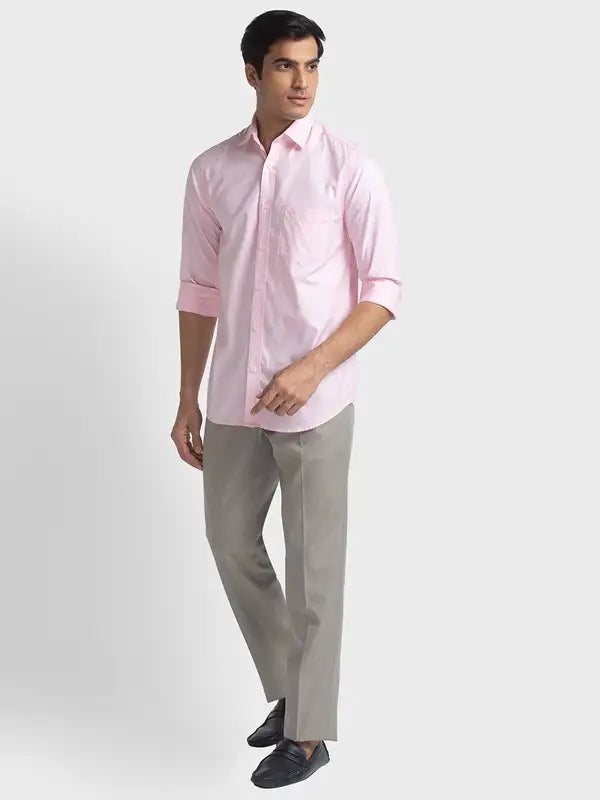 Men Tailored Fit Blue Shirt