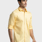 Men Tailored Fit Orange Shirt