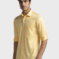 Men Tailored Fit Orange Shirt