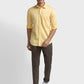 Men Tailored Fit Orange Shirt