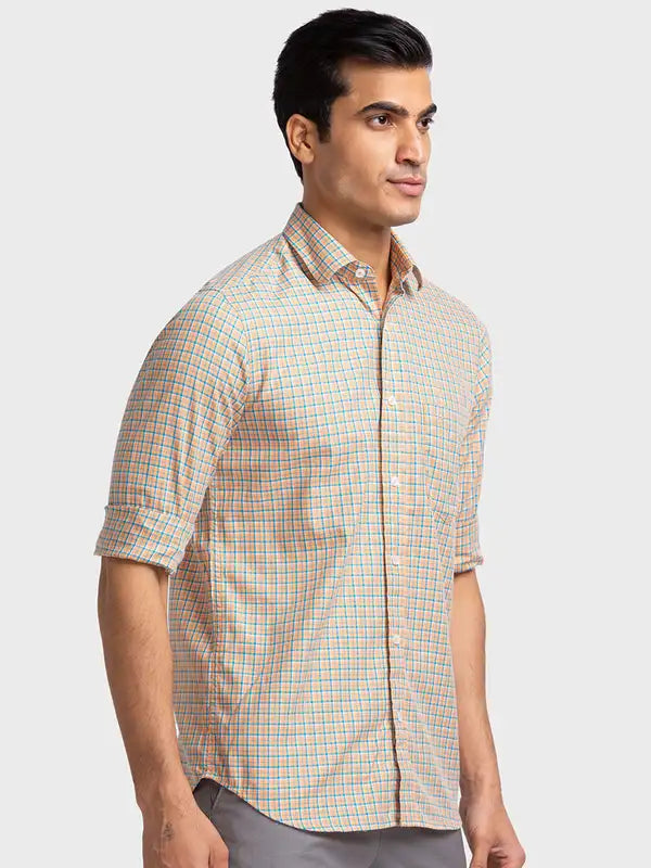 Men Tailored Fit Blue Shirt