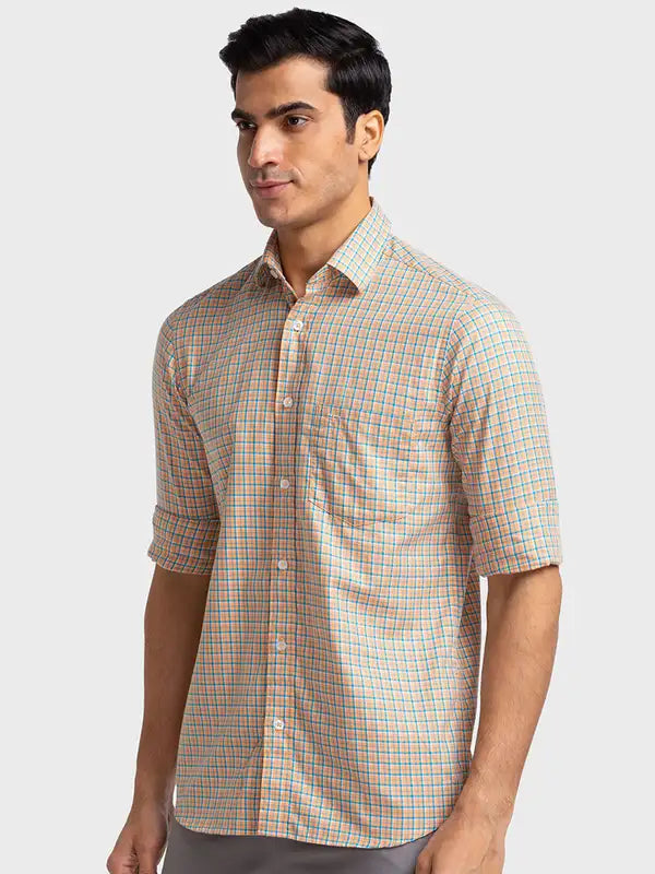 Men Tailored Fit Blue Shirt