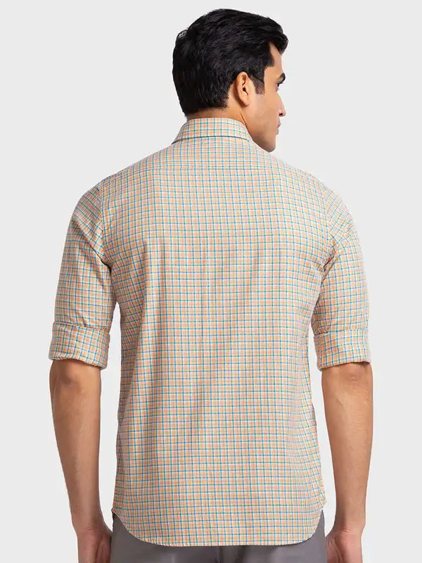 Men Tailored Fit Blue Shirt