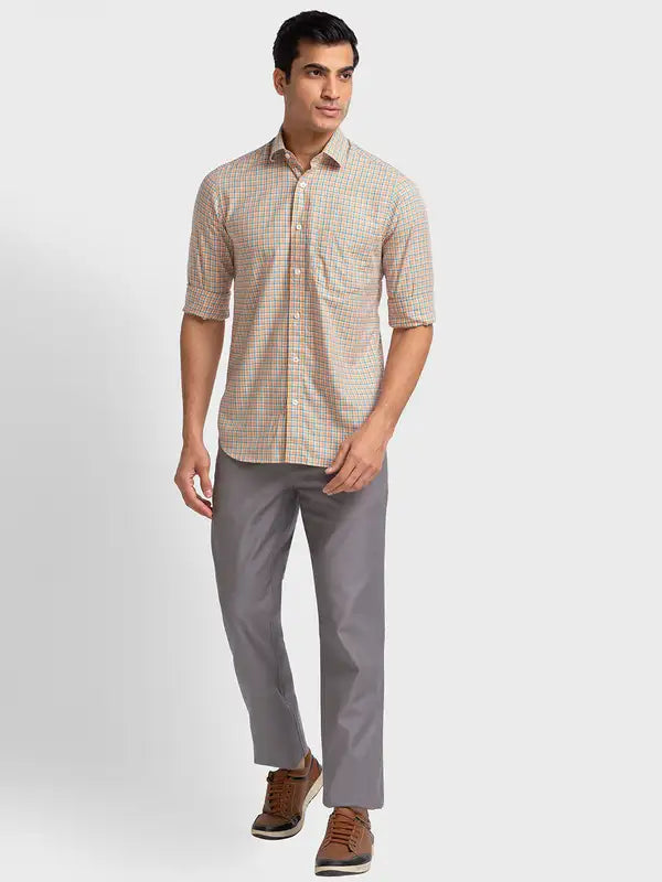 Men Tailored Fit Blue Shirt