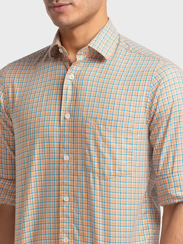 Men Tailored Fit Blue Shirt