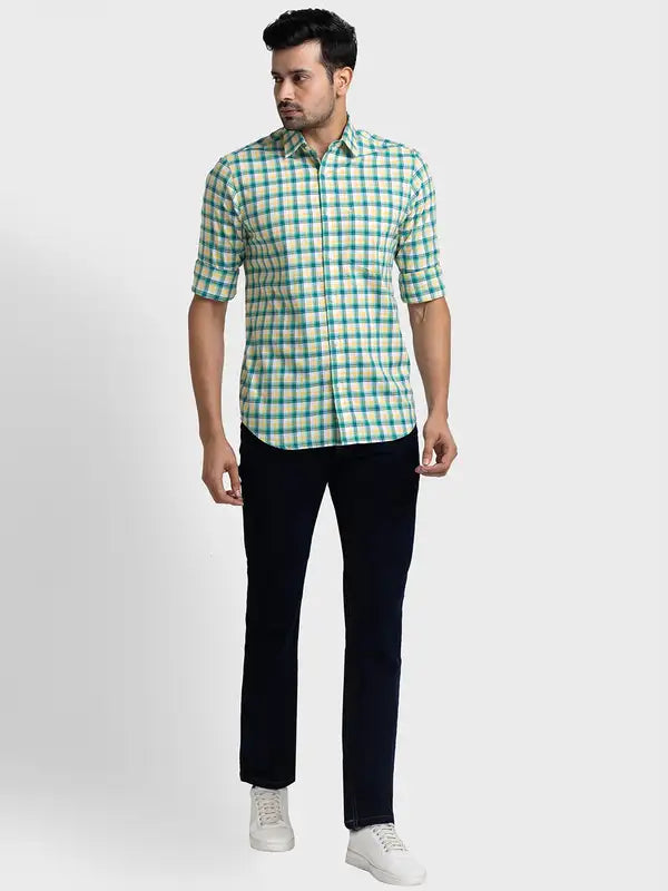 Men Tailored Fit Red Shirt
