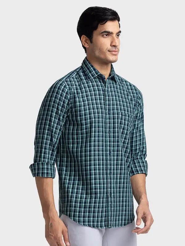 Men Tailored Fit Yellow Shirt