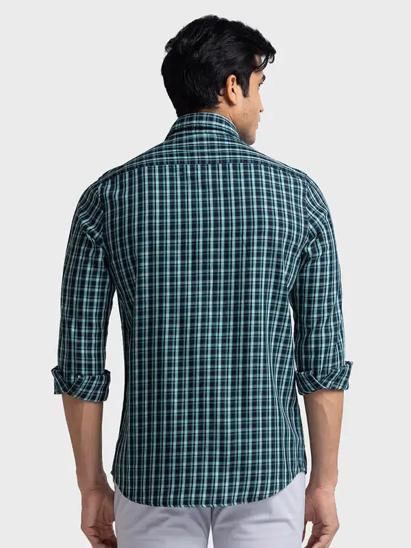 Men Tailored Fit Yellow Shirt
