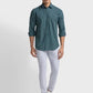 Men Tailored Fit Yellow Shirt