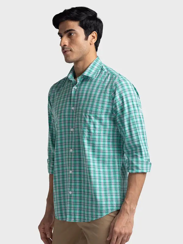 Men Tailored Fit Yellow Shirt