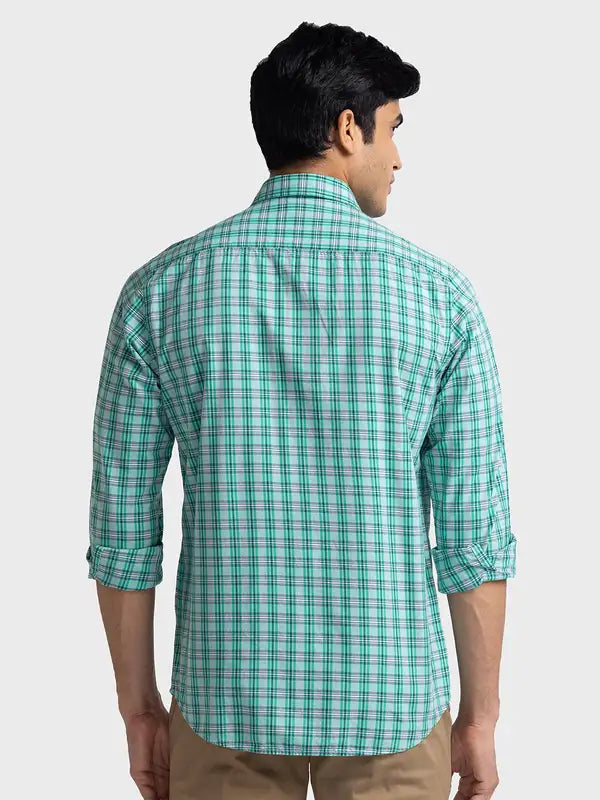 Men Tailored Fit Yellow Shirt