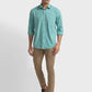 Men Tailored Fit Yellow Shirt