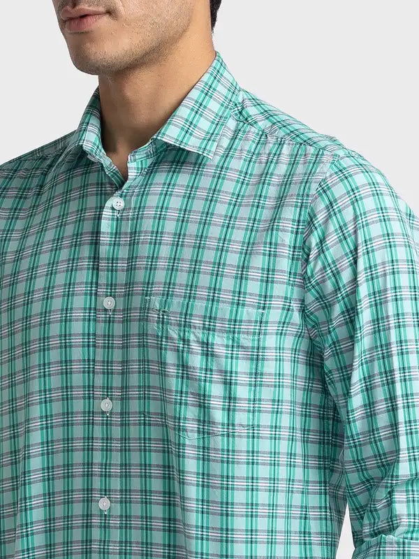 Men Tailored Fit Yellow Shirt