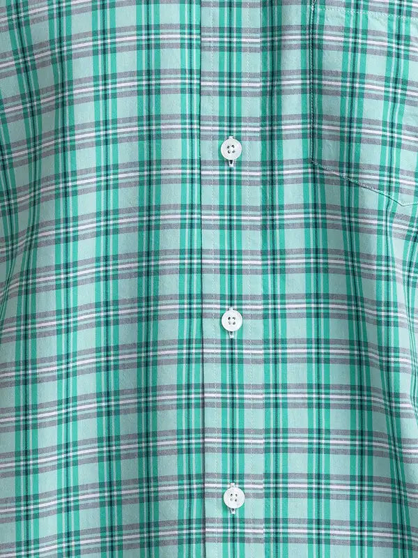 Men Tailored Fit Yellow Shirt