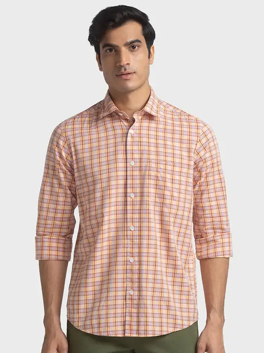 Men Tailored Fit Red Shirt