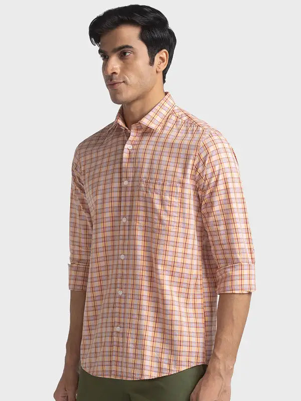 Men Tailored Fit Red Shirt