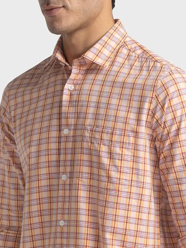 Men Tailored Fit Red Shirt