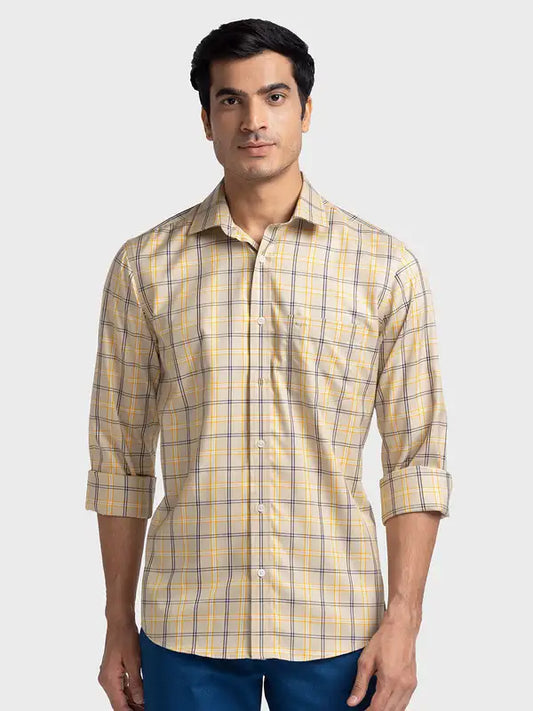 Men Tailored Fit Pink Shirt